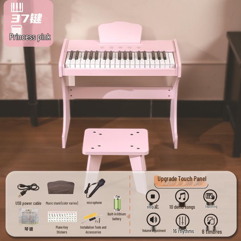 37-Key Vertical Touch Screen Xylophone Children's Electronic Piano Toy