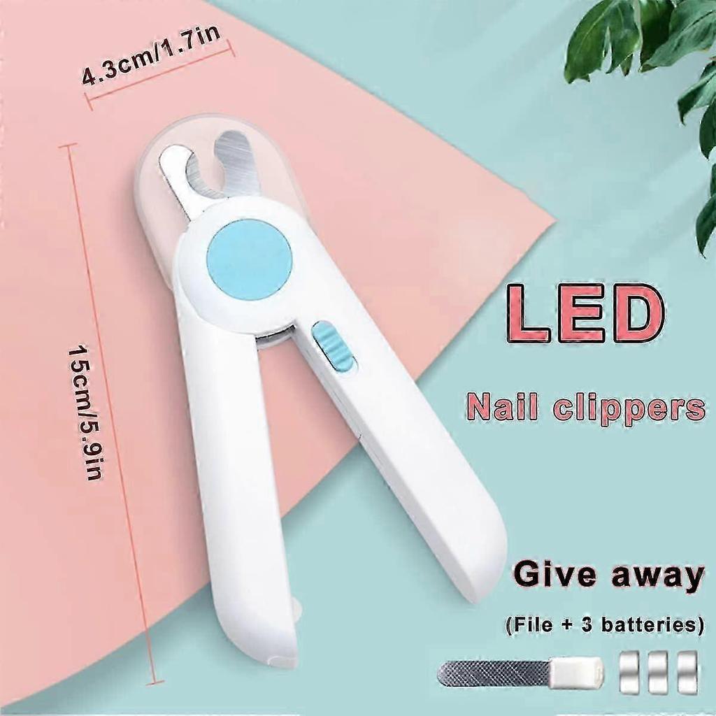 Nail Clippers with LED Light, Pet Nail Clippers And Trimmers, Anti Cutting Bloodline, for Small Medium Dogs Cats Rabbits