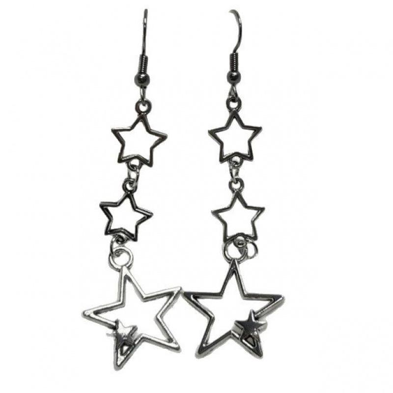 Contemporary Hollow Star Earrings for Women - Fresh, Unique Design