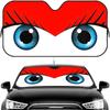 Cute Girl Car Eyes Sun Visor Car Windshield Sun Shade  Front Window Sunshade UV Block Heat Insulation Cover Parasol