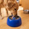 Plastic Slow Feeder Dog Bowl Food-Grade with Rolling Ball Pet Feeding Bowl Anti-Choking Non-Slip Dog Licking Bowl