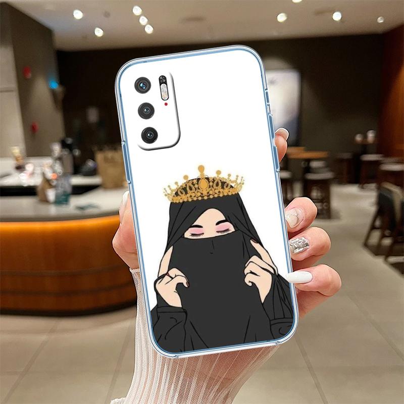 RE46 Muslim Girls Hijab Transparent Phone Case for Motorola Moto Edge 20 30 40 50 S30 Fusion Ultra Pro Neo Lite + G200 G23
