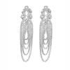 European and American Exquisite Luxury Shiny Rhinestone Long Earrings