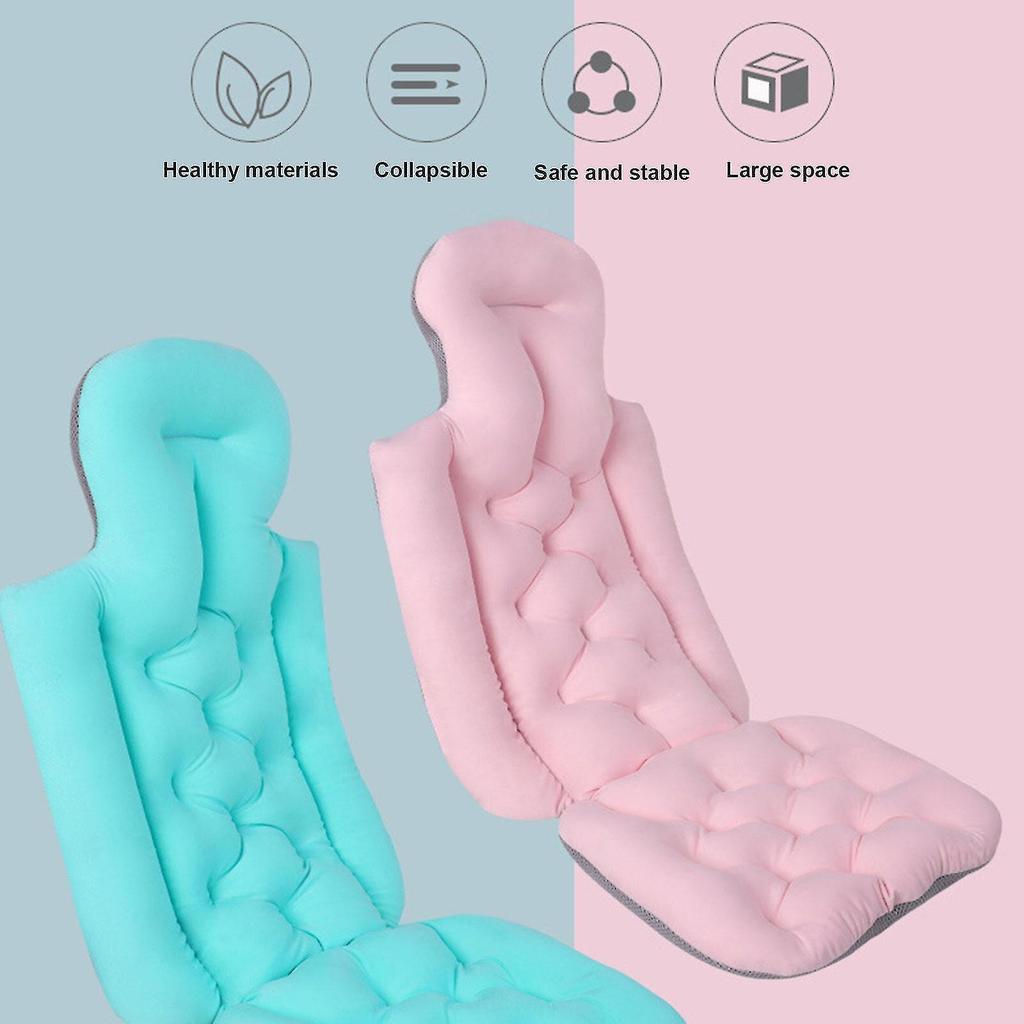 50% OFF,Large Full Body Bath Pillow, Spa Cushion Shower Bathtub Tub Suction Pillow Mat
