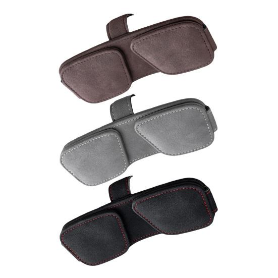 Car Glasses Clip Magnetic Double Clip for Car Sun Visor Easy Install Auto Sunglass Holder Organizer for SUV Sedan Truck Holds 2 Pairs Glasses Cards