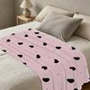 Minimalist High-Density Flannel Blanket Skin-Friendly Snug Throw, Ideal for Sofa, Bedroom, Living Room, Warm Decor, Valentine's Gift