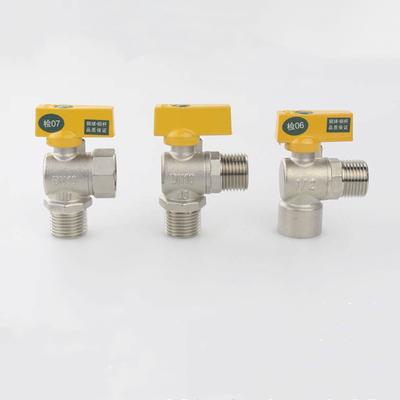 1Pc 1/2" BSP Male Female Triangular Angle Valve High Flow Natural Fuel Gas LPG Water Heater 1.6Mpa -20C To 100C Degree