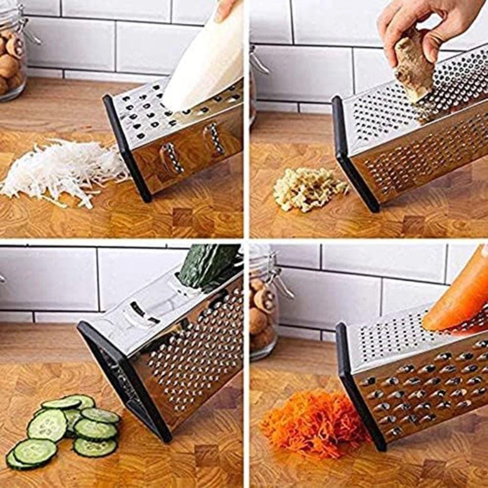 4-seitige Klingen Gemüseschneider Edelstahl Lebensmittelzerkleinerer Lebensmittelzubereitung