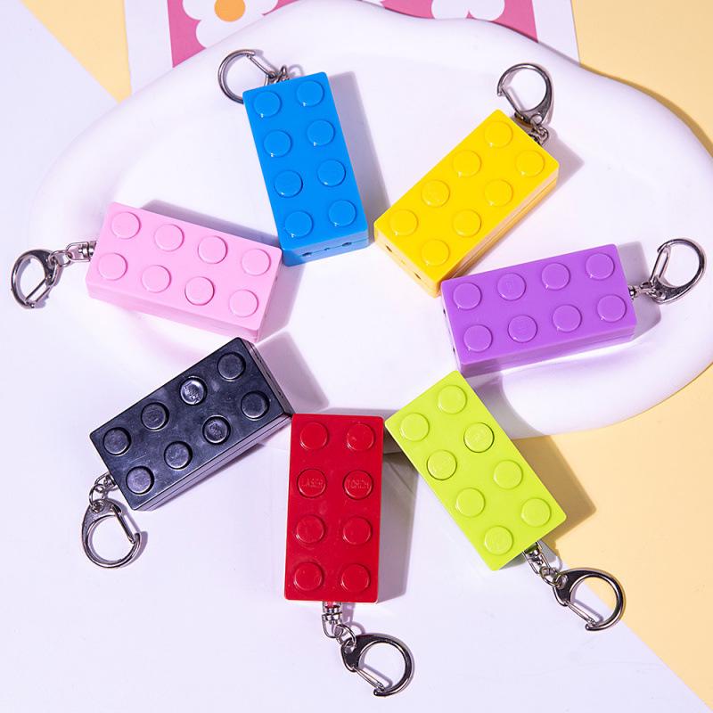 Glow-in-the-Dark Infrared Building Blocks Laser Flashlight Pet Toy Keychain Gift