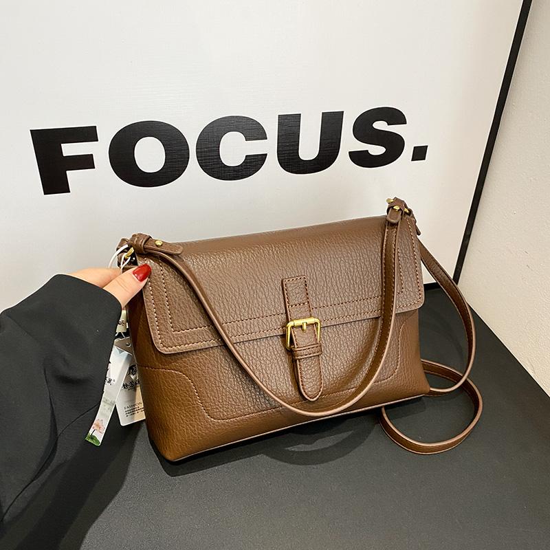 Luxury Brand Designer Women Small Shoulder Bag Fashion Solid Color Crossbody Bags Ladies New Retro Style PU Leather Satchel Bags