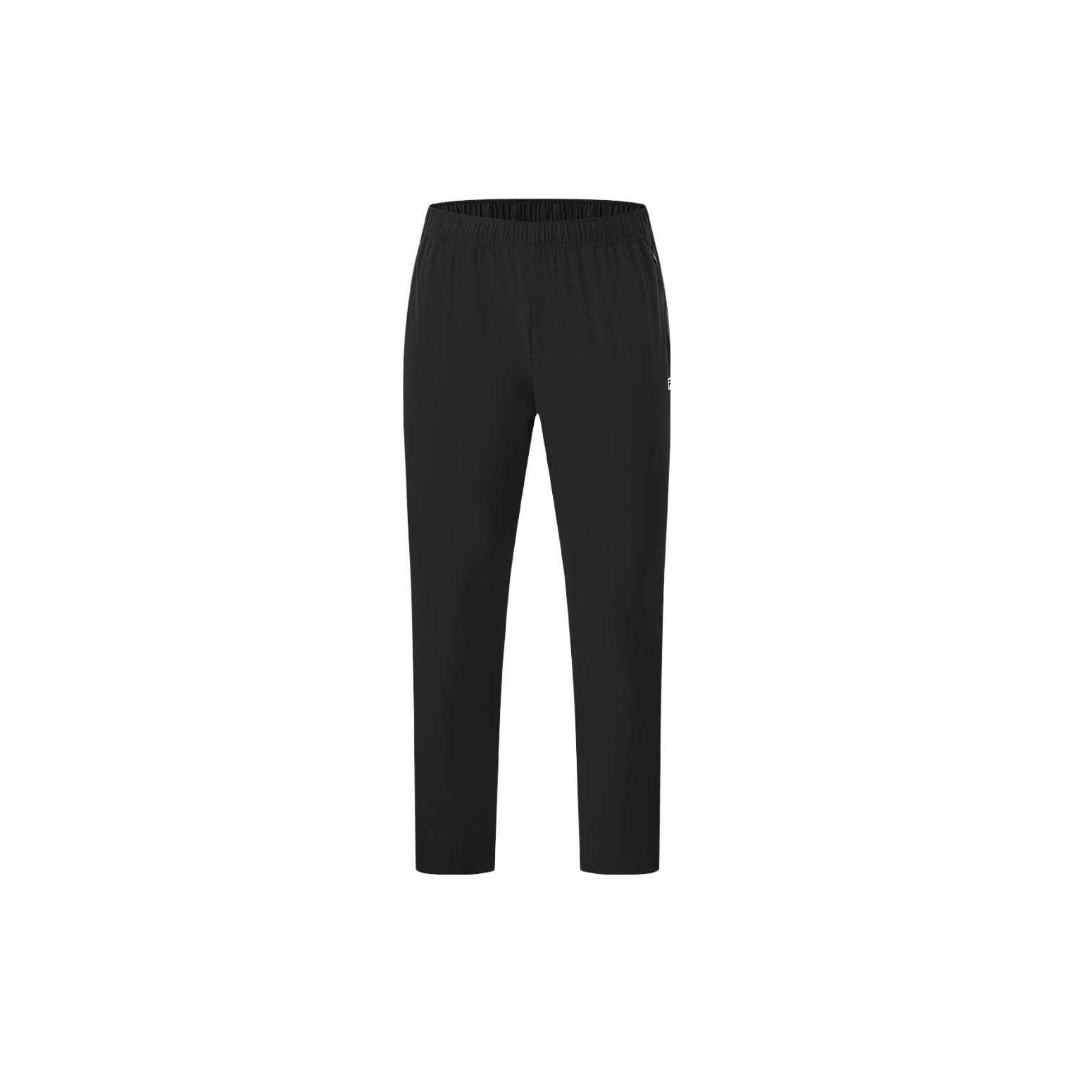 

FILA Solid Color Fitness Woven Straight Leg Sports Pants Men bottoms Deep-Black A11M321805ABK S