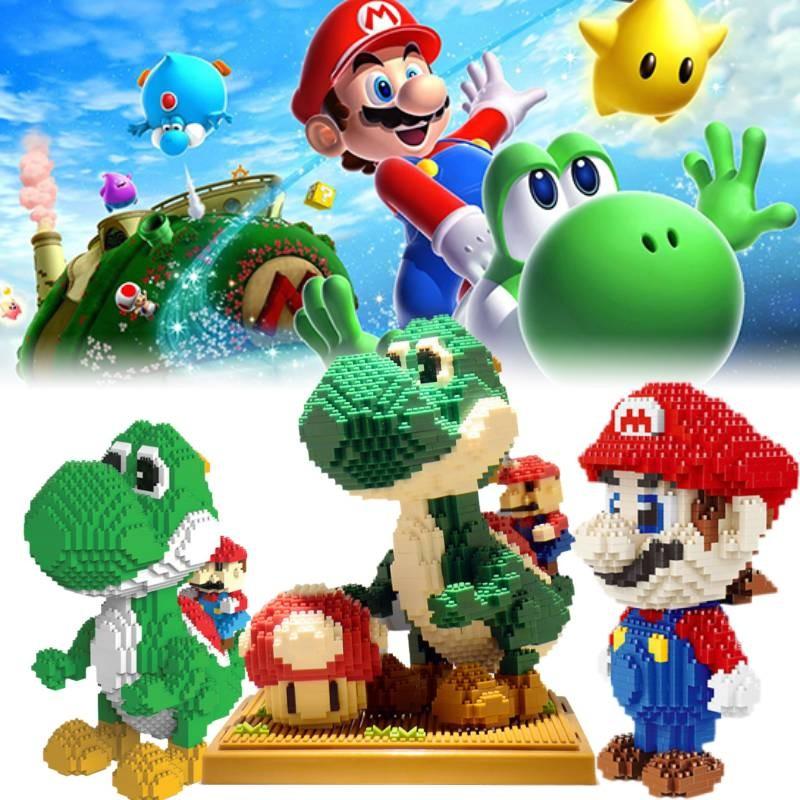 Classic Yoshi Mario Building Blocks Set Featuring 800 High Quality Creative Pieces
