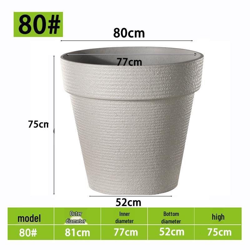 Large Resin Indoor/Outdoor Flower Pot for Trees and Plants