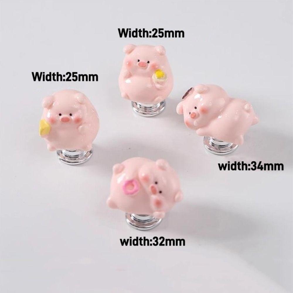 Cute 3D Pig Toilet Presser Long Nail Protector Multi-useful Toilet Press Button Home Decor Toilet Press Tool Bathroom