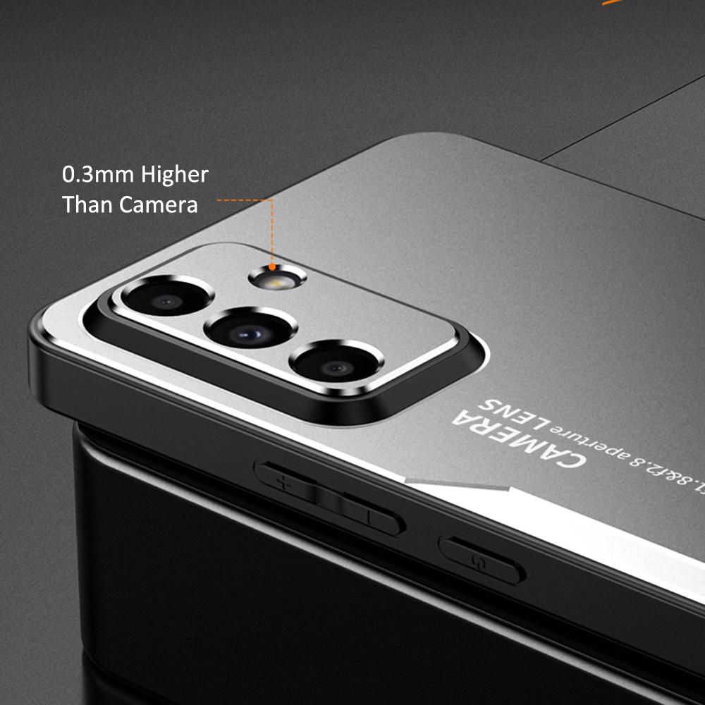 Pro Samsung Galaxy A55 5G pouzdro Hliníková slitina+TPU+PC Ochranný kryt na telefon