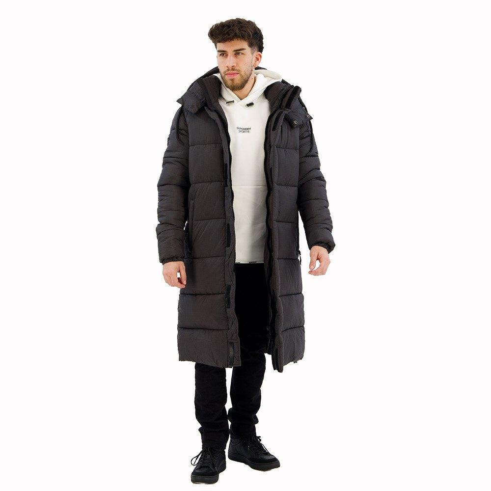 Superdry Schwarz Lange Daunenjacke Ripstop - Bild 3