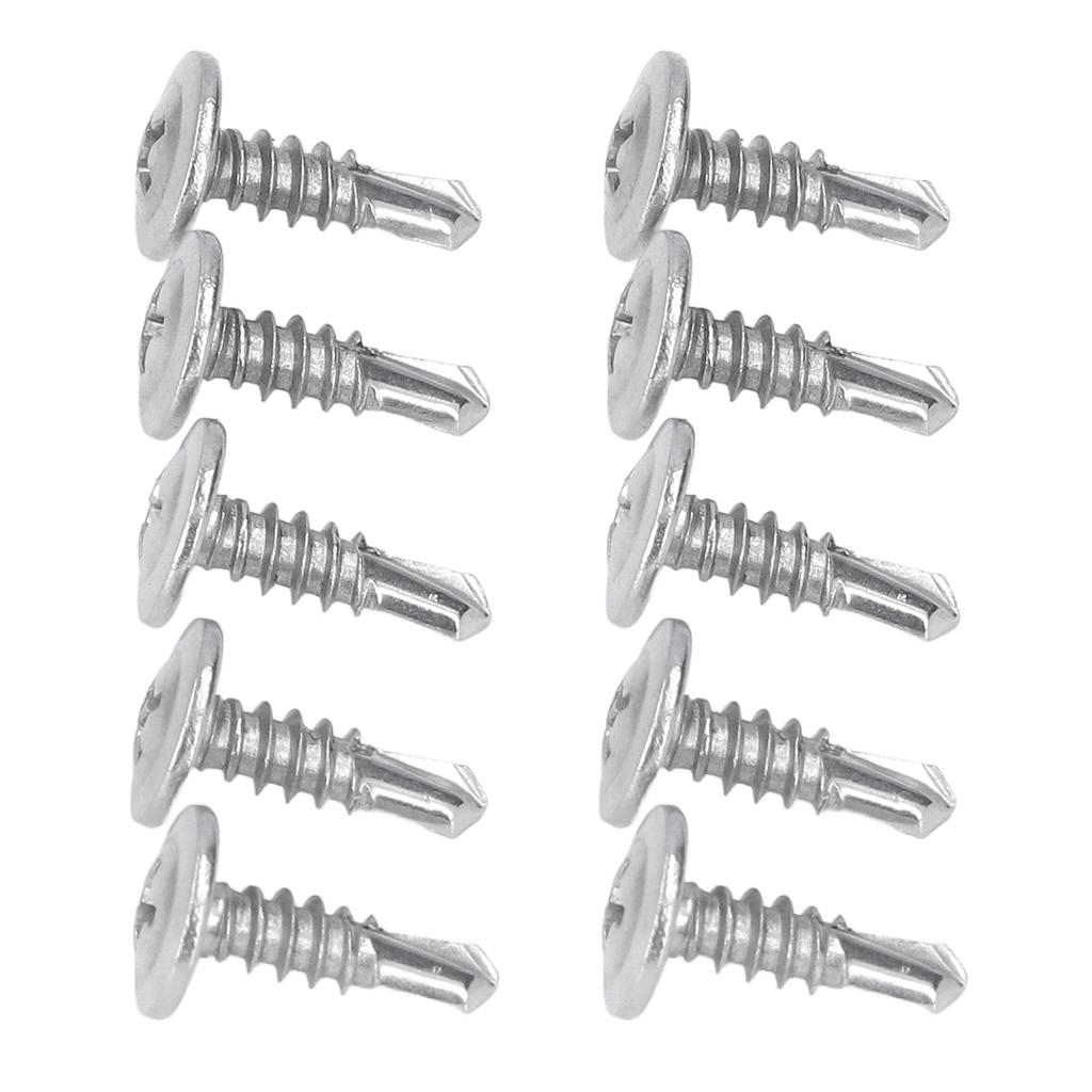 200 szt. Wkręt samowiercący z łbem podkładkowym, 304 stal nierdzewna do prac w drewnie M4.8x16