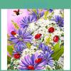 Diy Diamond Painting 5d Full Ladybug Chrysanthemum Cross Stitch Set Diamond Embroidery