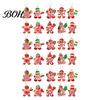 Farmhouse Christmas Tree Decorations 20/30/40Pcs Wooden Ornaments, Candy Cane Lollipop Rustic Ornaments Hanging Decor for Holiday Party Wreath Window