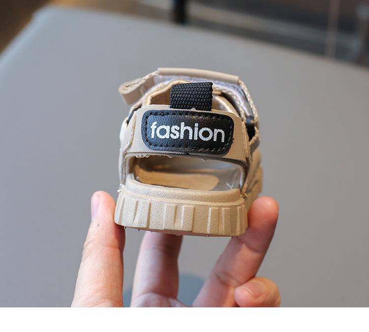 2025 Summer Kids' Closed-Toe Sport Sandals, Non-Slip Soft Sole, Korean Style Beach Shoes for Boys and Girls