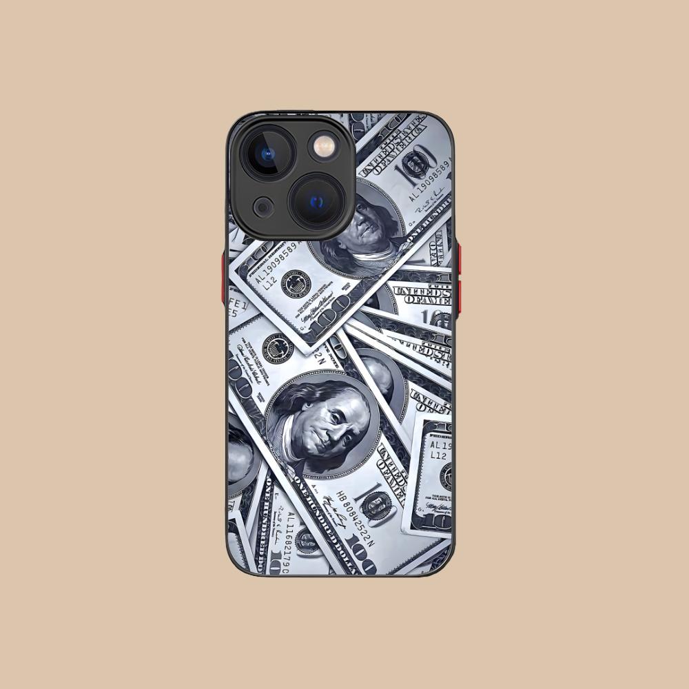 

USD Dollar Silicone Mobile Phone Case for iPhone 17 16 15 14 13 12 11 X XR XS Air Pro Max Plus Mini Colorful Cover iPhone XS Max