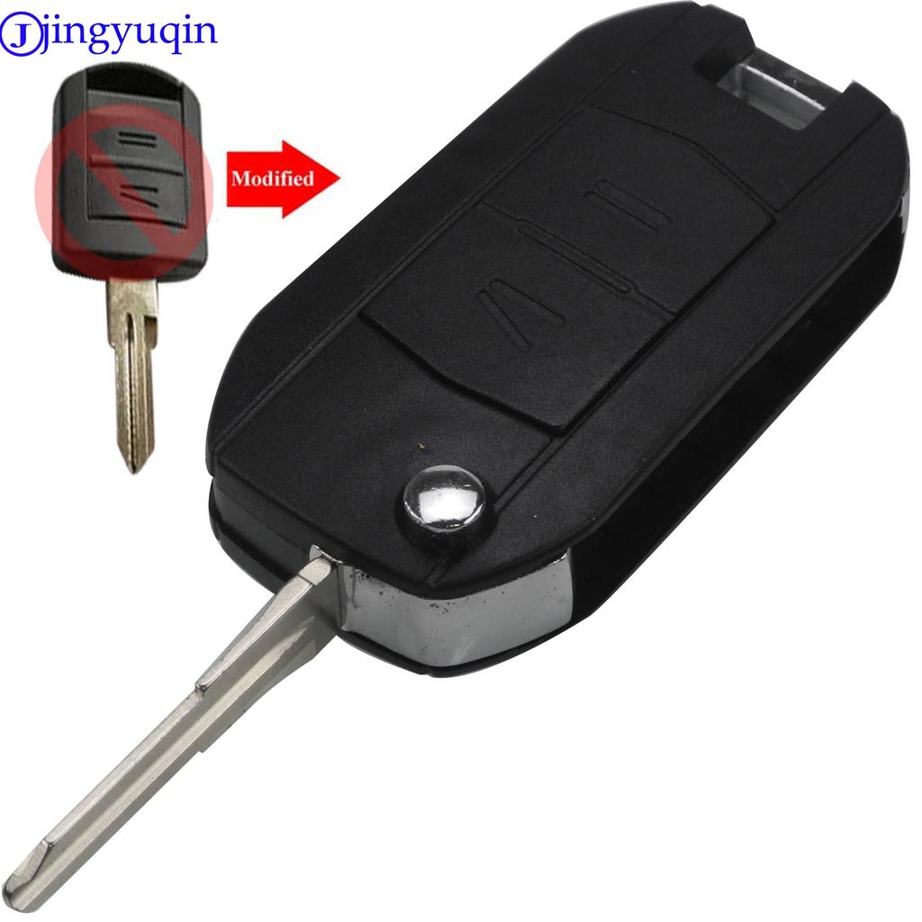 Jingyuqin Modified 2/3 B Remote Case Car Key Shell Fob For Vauxhall Opel Corsa C Combo Tigra Meriva Agila