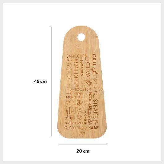 BAMBOO CUTTING BOARD and Appetizers Tapas