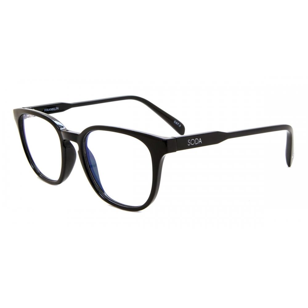 Soda Franklin Black Unisex Eyeglasses
