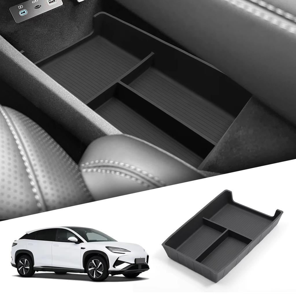 For BYD Sealion 7 2024 2025 Armrest Storage Box Cup Holder Central Control Storage Sundries Box Car Interior Accessories