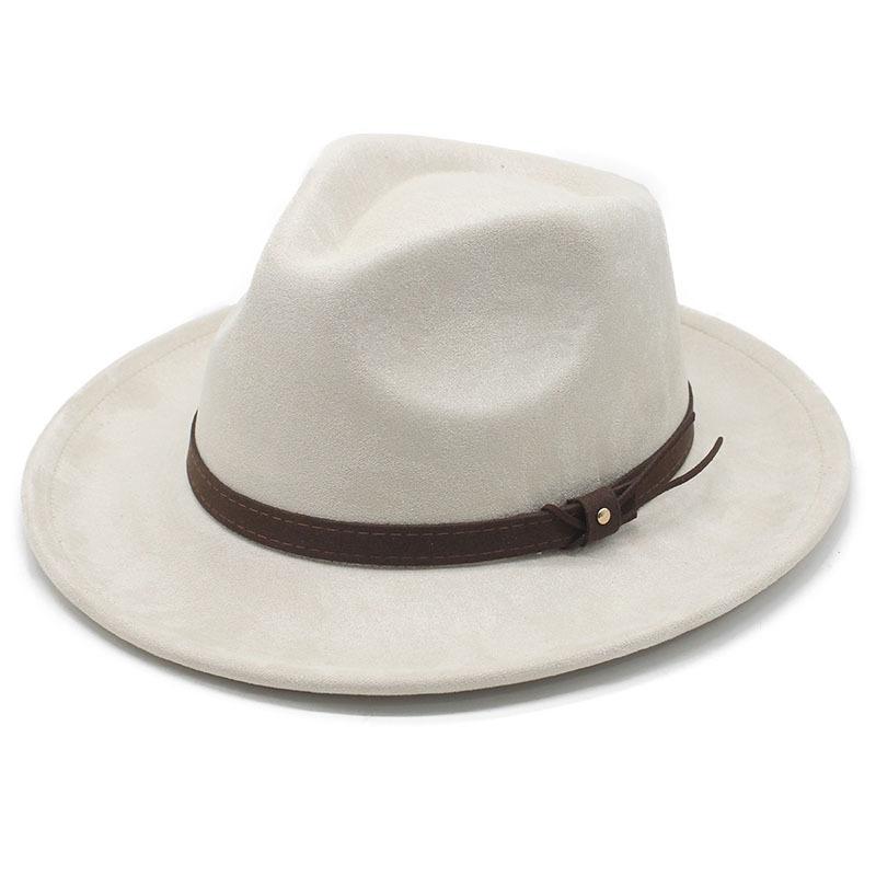 Hot-selling Suede Tweed Hat, Denim Top Hat, European and American Retro Panama Felt Hat