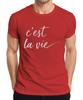 Cest La Vie French Saying Calligraphy Handlettering Minimal Unisexs T Shirt