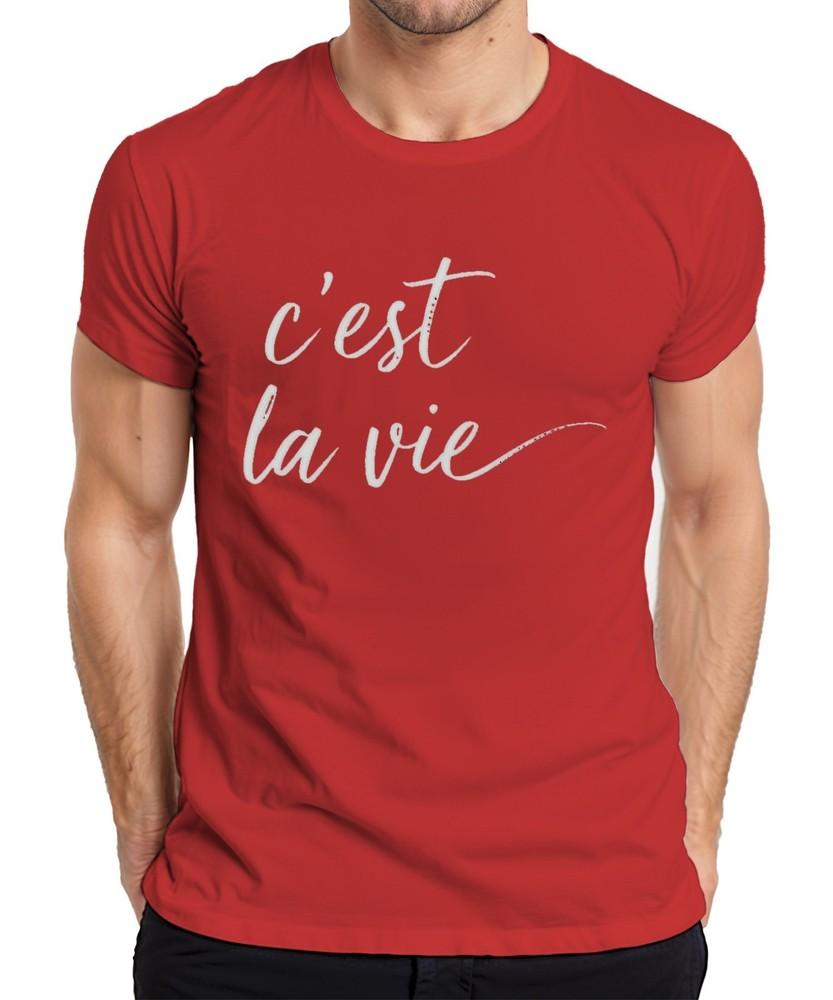 Cest La Vie French Saying Calligraphy Handlettering Minimal Unisexs T Shirt