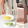 Kitchen Steel Stainless 4 Sided Box Food Grater Vegetable Cheese Shredder Slicer