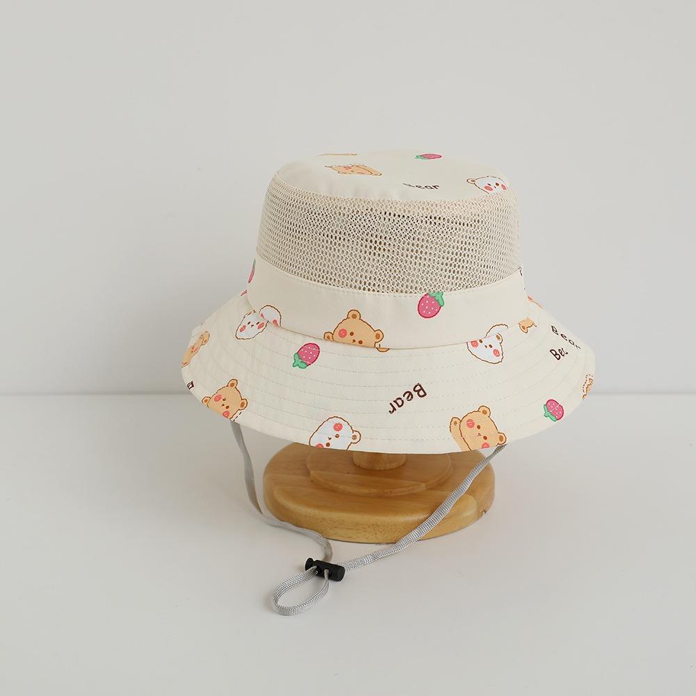 Summer Boys Girls Sunhat Mesh Fisherman Caps New Baby Bucket Cap  Kids