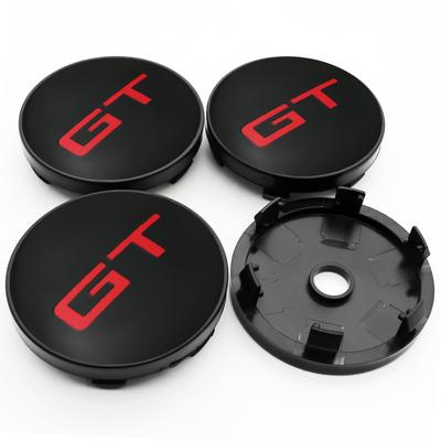 4ST 56+60MM GT Emblem Bilmärke Fälgcenterkåpor Klistermärke Fälgskydd För GT Ceed Rio Sportage Picanto K5 Optima Forte