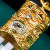 Legierter Auto-Lufterfrischer-Halter – Goldene Hängende Parfümflasche für Rückspiegel, Luxuriöses Innenraumzubehör