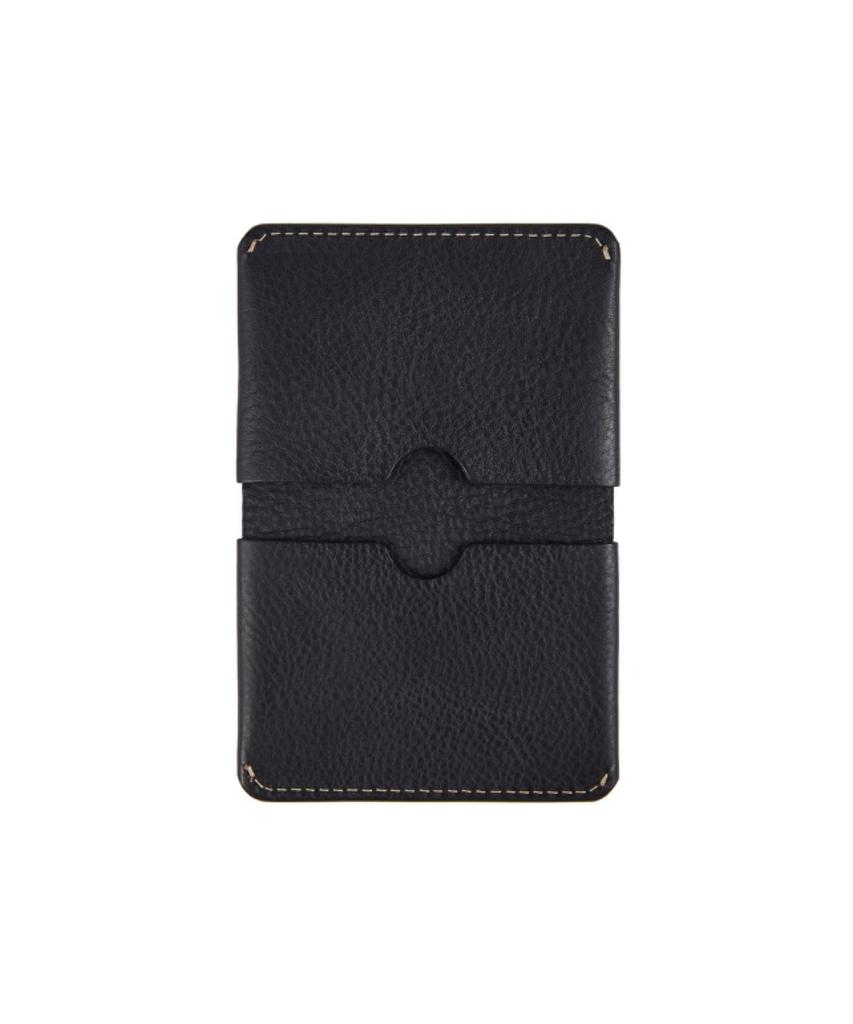 Brassboats Vegetable Leather Business Card Case (Black)