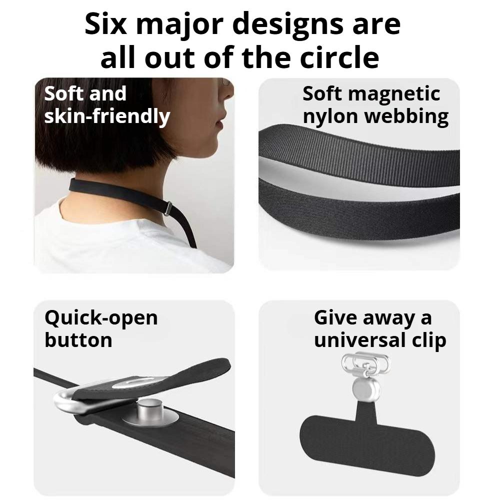 Hülle Magnetisches Umhängeband Crossbody Verstellbares Nackenband Multifunktionales Umhängeband Für IPhone 17 Magnetisches Umhängeband Für iPhone17 Pro Zubehör