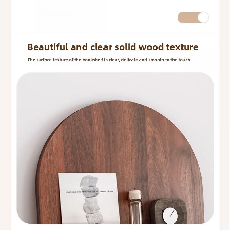 Floor-standing Bookshelf Newspaper Stand Nordic Creative Simple Multi-layer Solid Wood Decorative Display Home Storage Book Nook