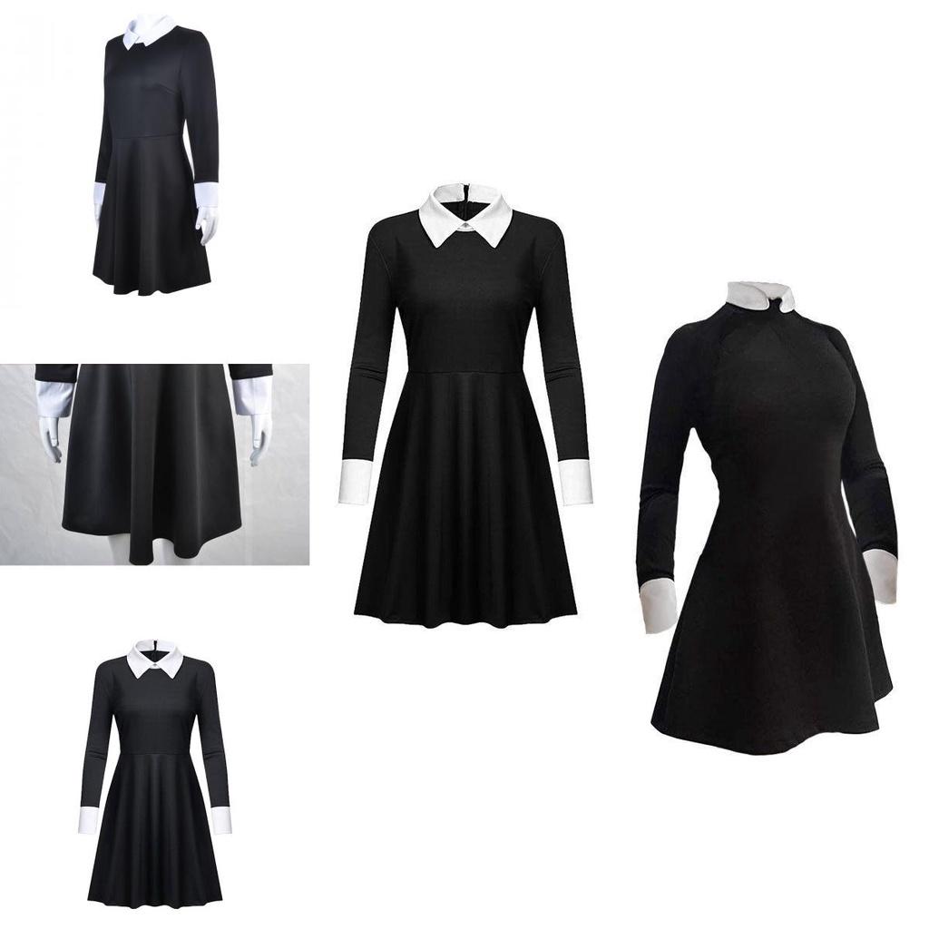 Stylish The Addams Family 2 Halloween Costume For Gothic Cosplay Party
