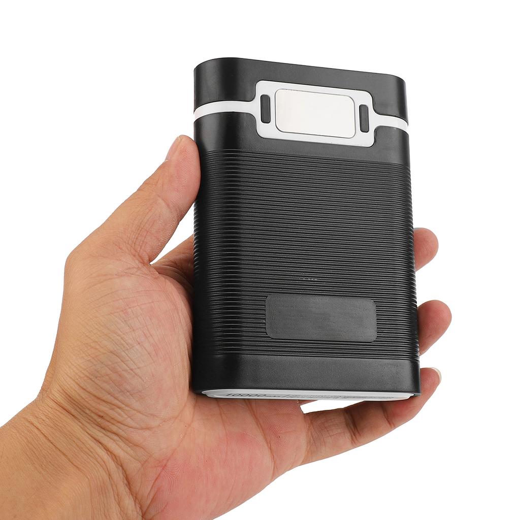 Battery Charger Outer Case 4pcs 18650 Batteries Dual USB Solderless LED Function Portable DIY Power Bank for Cameras