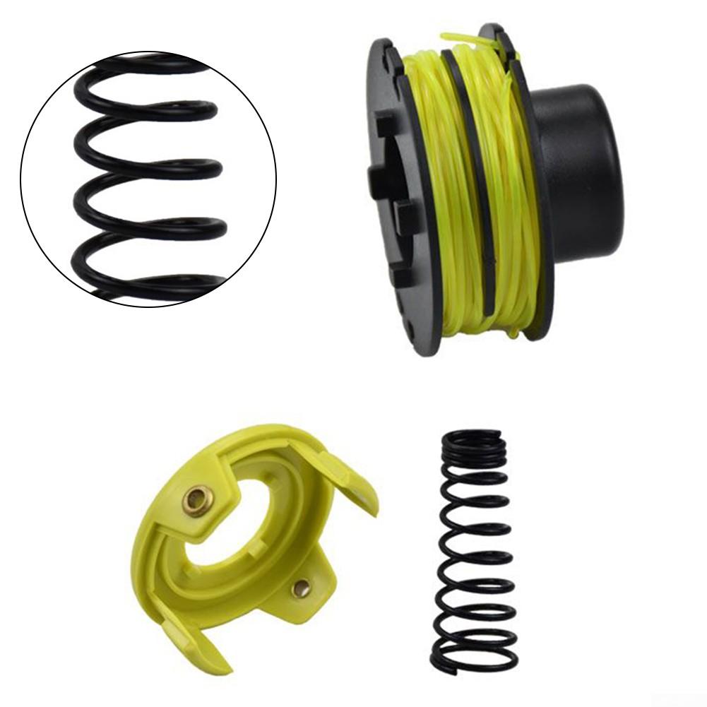 Komplett spoletrimmer 1 sett 1,2 mm Svart+Gul deksel