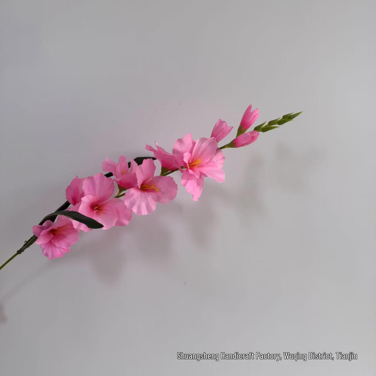 Artificial Gladiolus Flower for Home Decoration & Weddings розовый