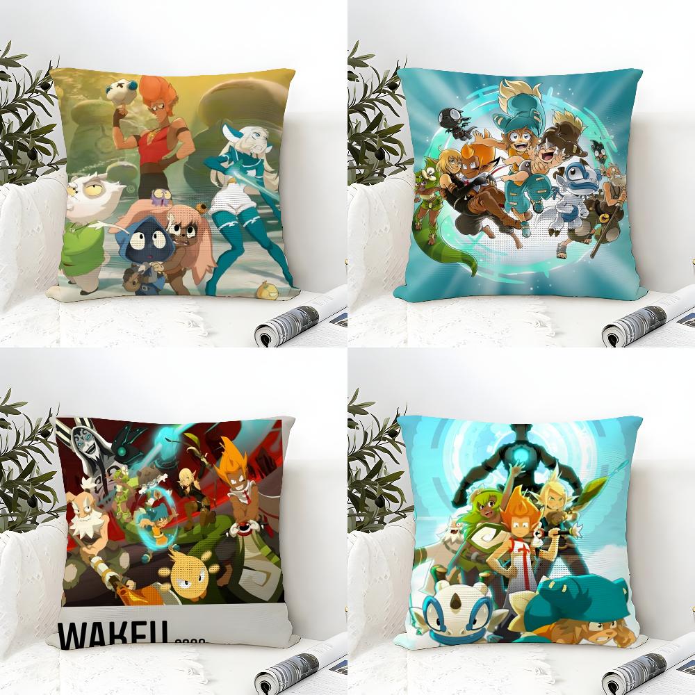 Internet Mmorpg Game W-Wakfu 1 Pillow Case Linen Pillow Case Sofa Home Decor Cushion Cover Cushion Cove