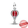 Beautiful 925 Sterling Silver Red Valentine's Day Infinity Love Rose Pendant Fit DIY Bracelet Necklace Date Accessories Gifts