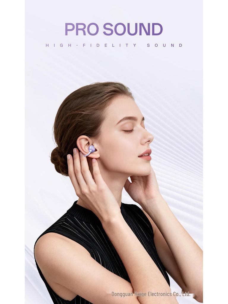 M163 Bluetooth Earbuds with Clip-on, Long Battery Life & High Sound Quality