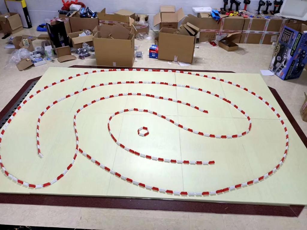 RC Drift Auto Spielzeug Zubehör MINI Rennstrecke Hindernisstrecke Straßenabsperrungen Autobahn Verbindungsstück Stereo Straßensperre Szene Werkzeug