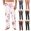 Men's Christmas Print Pocket Comfortable Casual Pants Home Sleep Pants