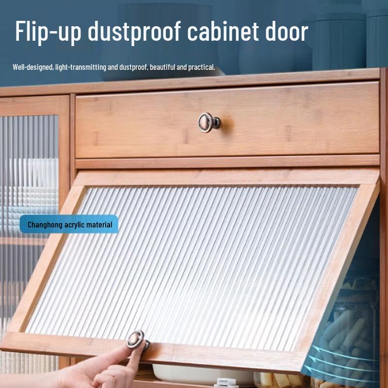 Modern Freestanding Storage Cabinet with Doors & Drawers