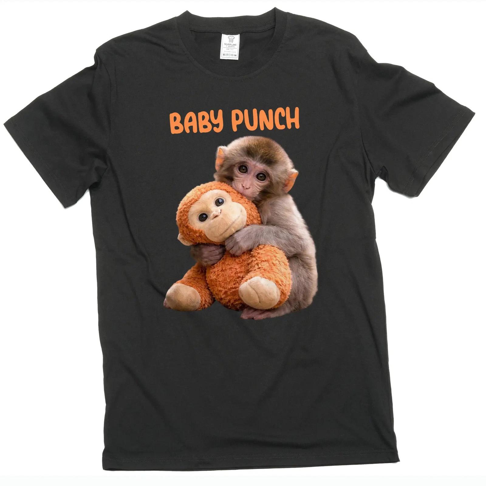 cute monkey vital Japan Zoo baby monkey T-shirt baby punch monkey meme tee shirt XS